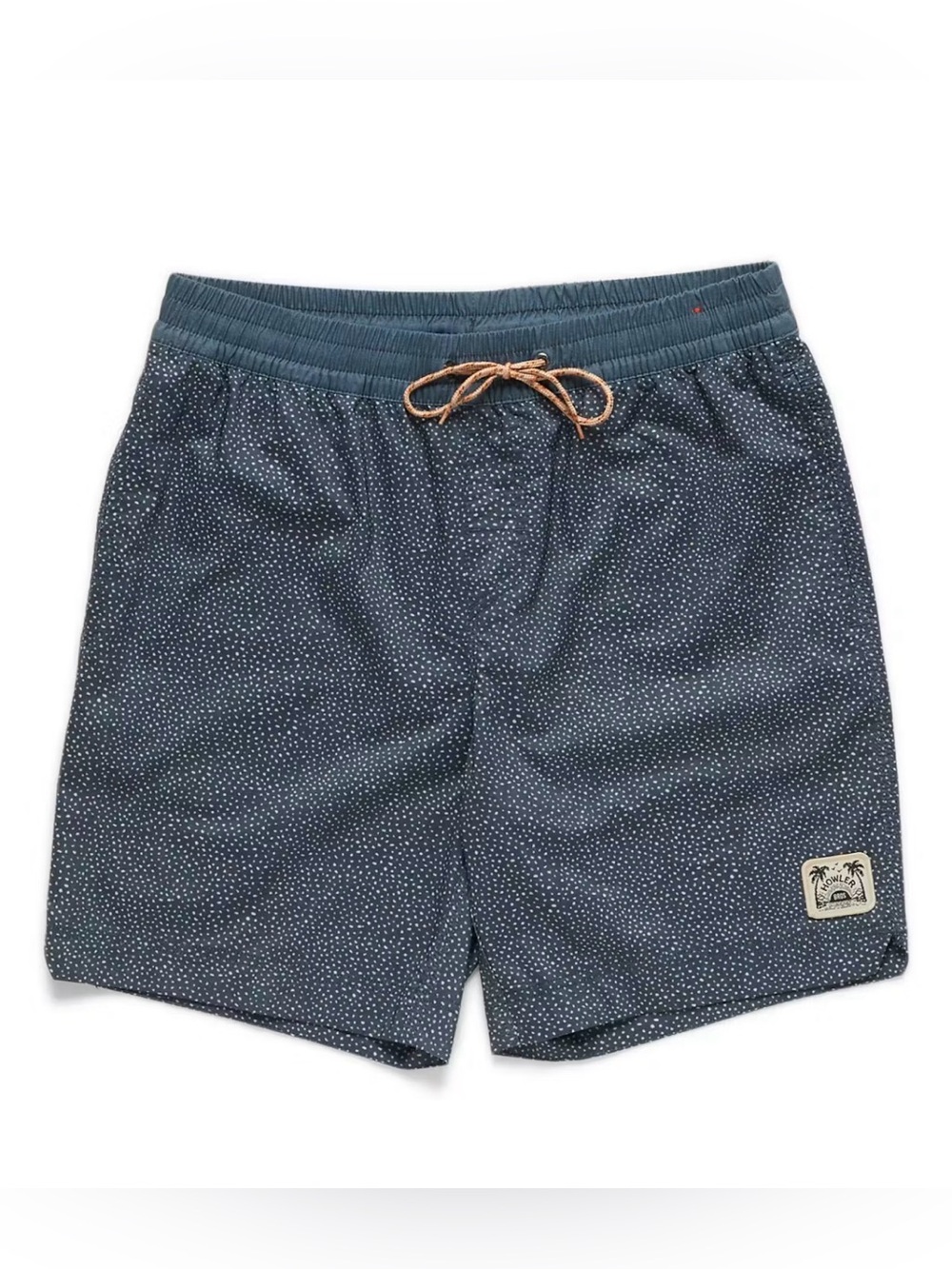 Men's Howler Brothers Deep Set Petrol Blue Elastic Swimshorts Sz 30 w/ Pockets